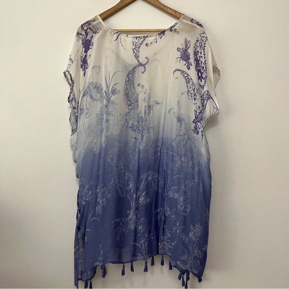 Surf Gypsy Swimsuit Cover Up Dress with Tassels Size S - Picture 3 of 7